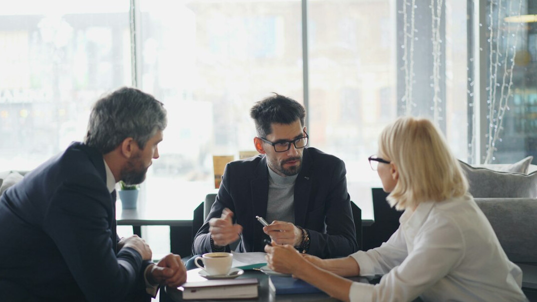 business professionals in meeting